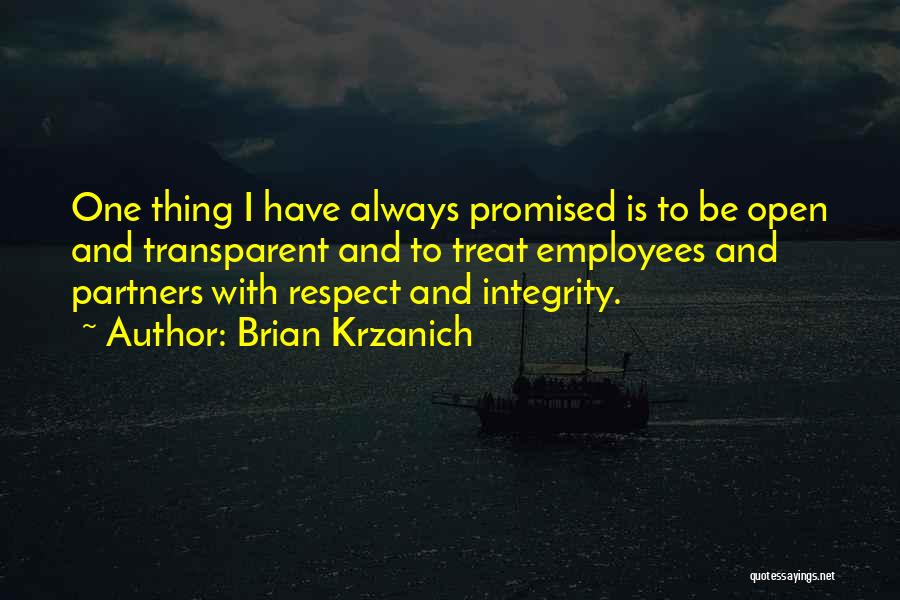 Treat Employees Well Quotes By Brian Krzanich
