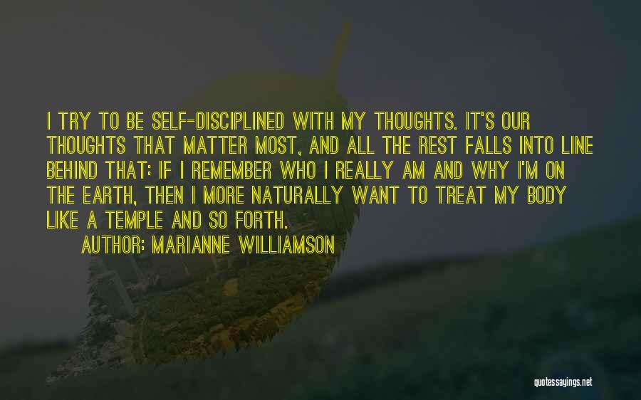 Treat Me Like I Matter Quotes By Marianne Williamson