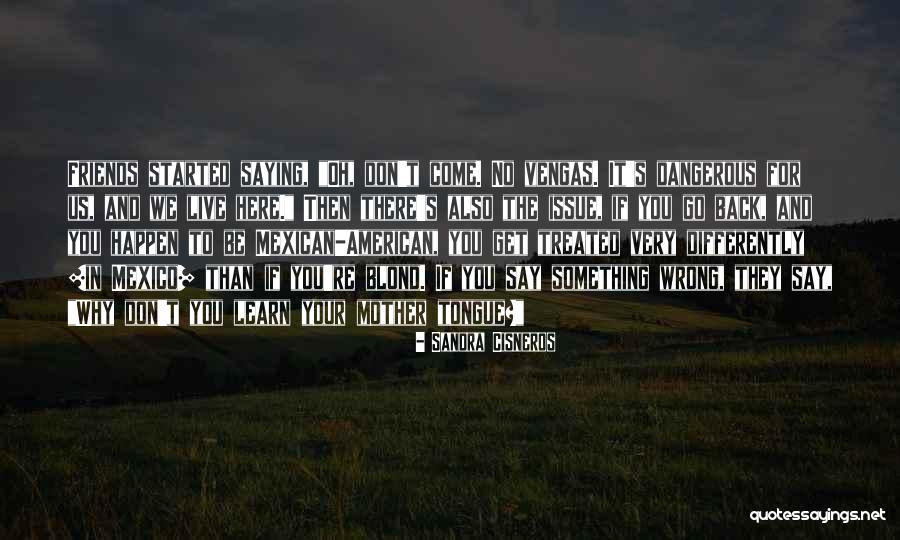 Treated Differently Quotes By Sandra Cisneros Treated Differently Quotes By Sandra Cisneros