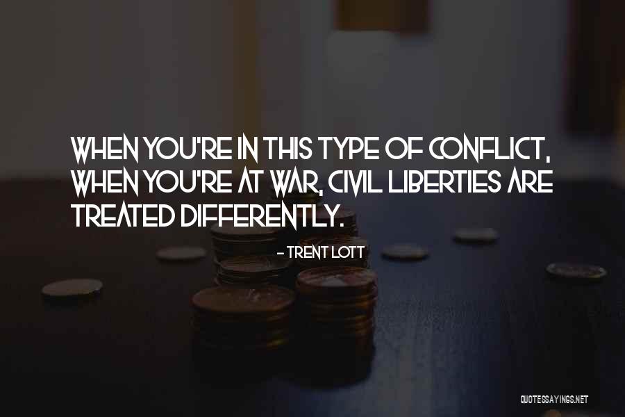 Treated Differently Quotes By Trent Lott