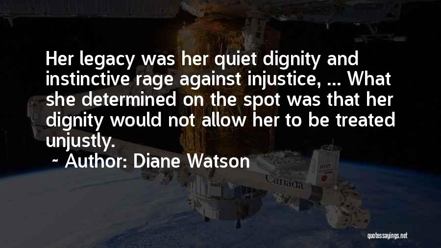 Treated Unjustly Quotes By Diane Watson