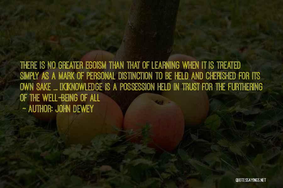 Treated Well Quotes By John Dewey