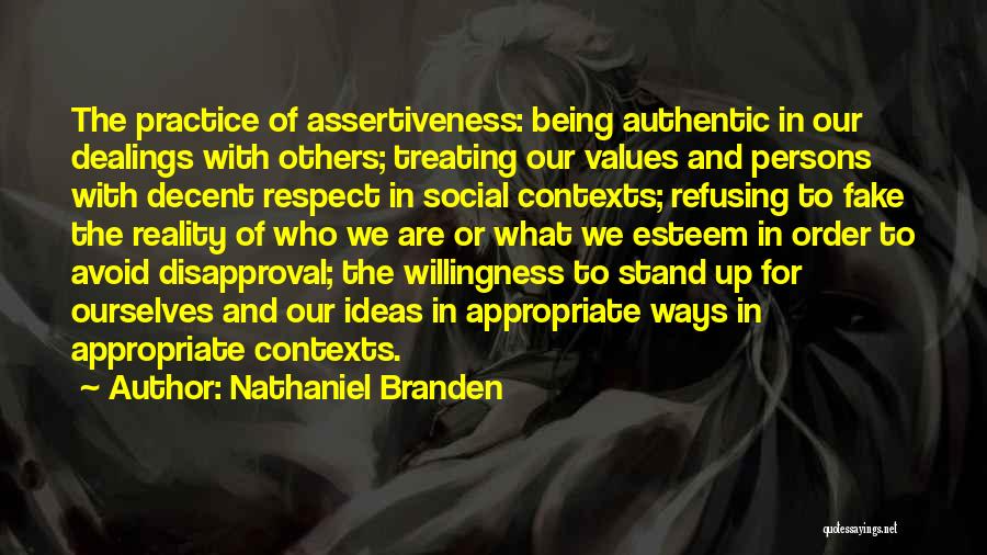 Treating Me With Respect Quotes By Nathaniel Branden