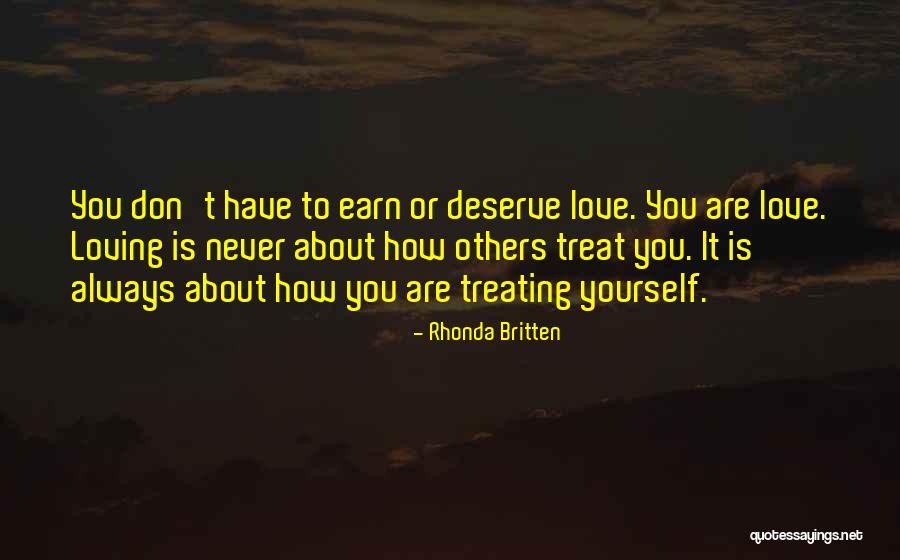 Treating Others How They Treat You Quotes By Rhonda Britten