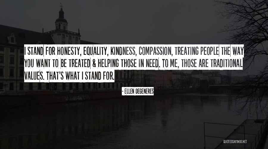 Treating Others With Kindness Quotes By Ellen DeGeneres