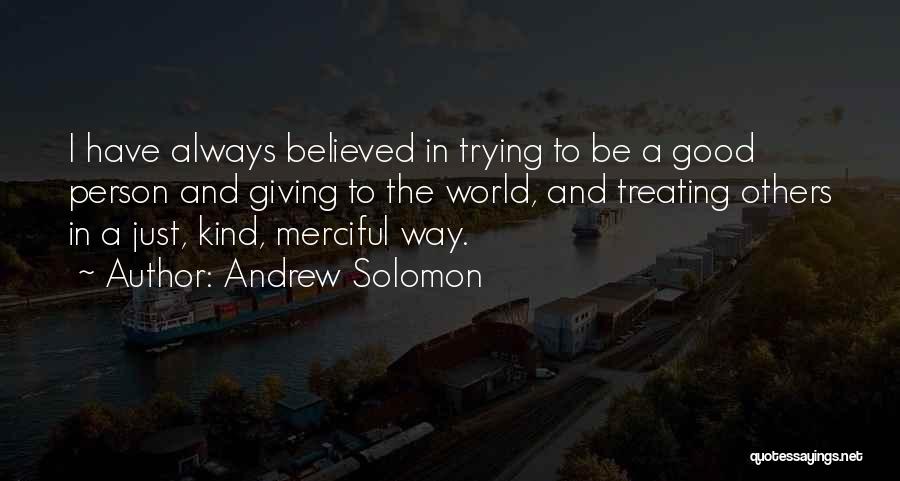 Treating Quotes By Andrew Solomon