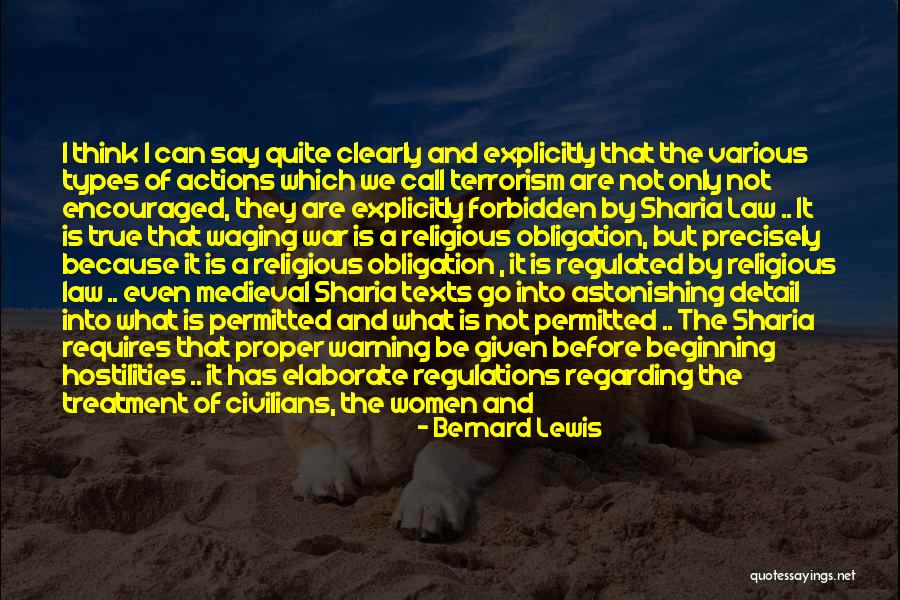 Treatment Of Prisoners Quotes By Bernard Lewis