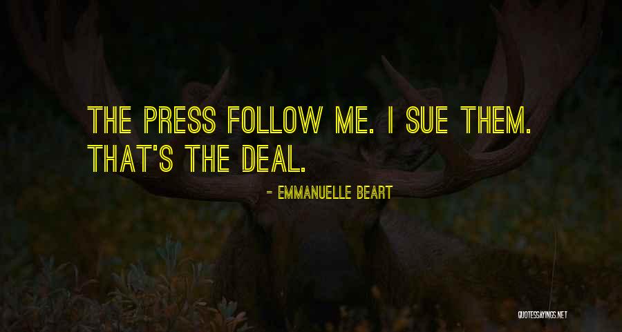 Trecia Throat Quotes By Emmanuelle Beart Trecia Throat Quotes By Emmanuelle Beart