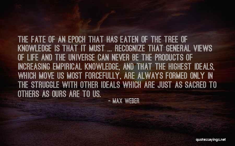 Tree And Knowledge Quotes By Max Weber Tree And Knowledge Quotes By Max Weber