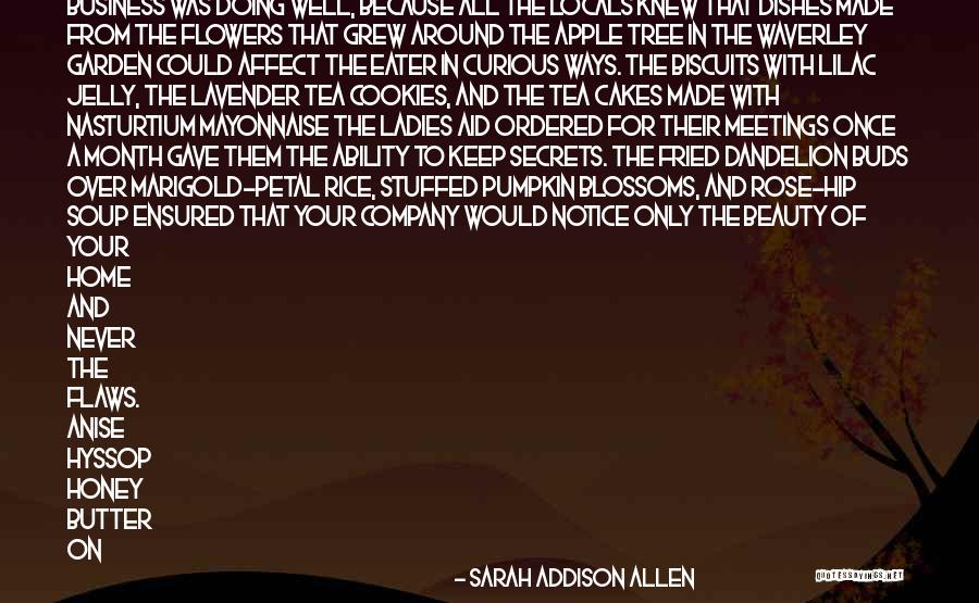 Tree Blossoms Quotes By Sarah Addison Allen Tree Blossoms Quotes By Sarah Addison Allen