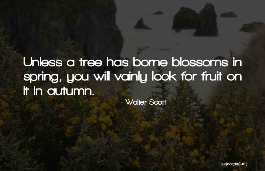 Tree Blossoms Quotes By Walter Scott