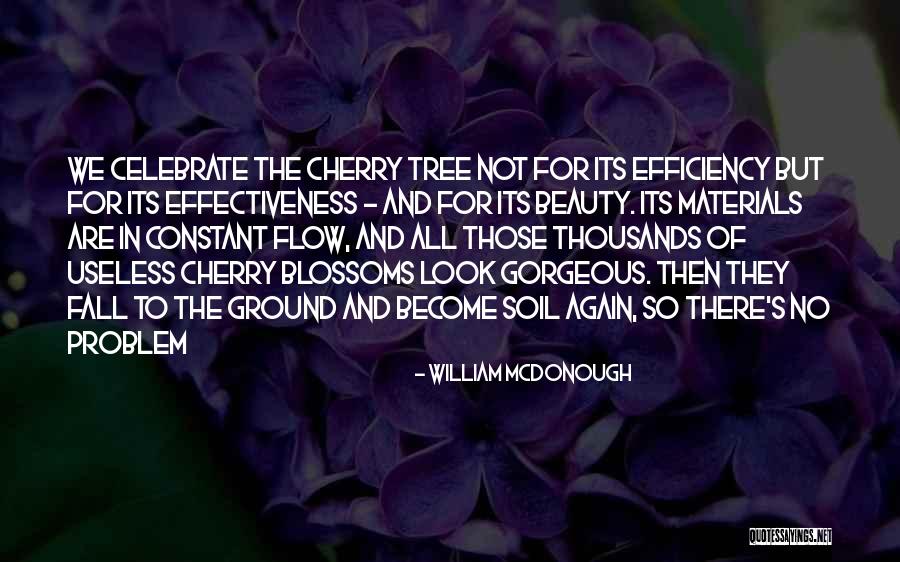 Tree Blossoms Quotes By William McDonough