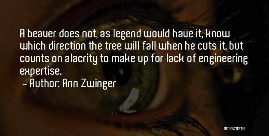Tree Cutting Quotes By Ann Zwinger