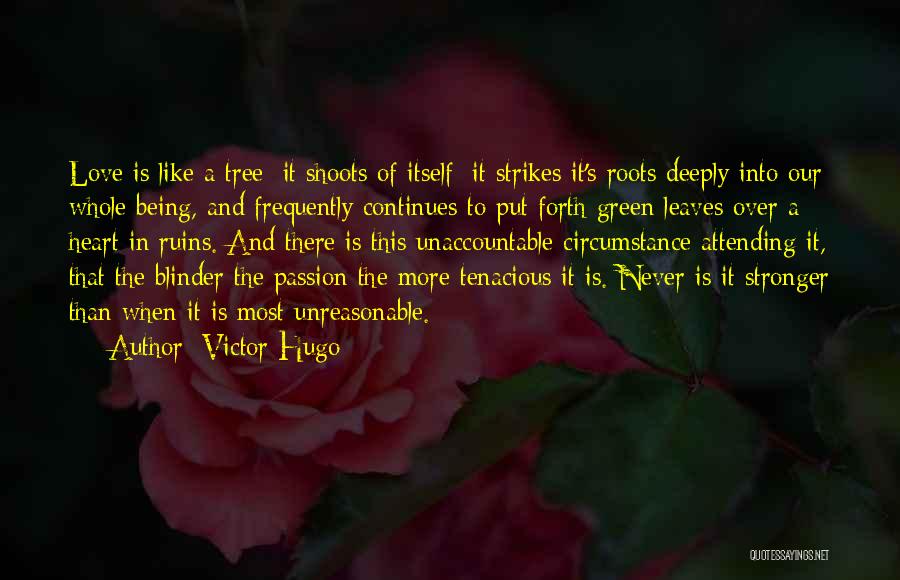 Tree Leaves Love Quotes By Victor Hugo