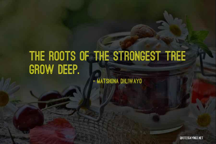 Tree Roots Quotes By Matshona Dhliwayo