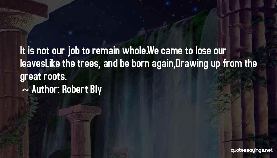 Trees And Leaves Quotes By Robert Bly