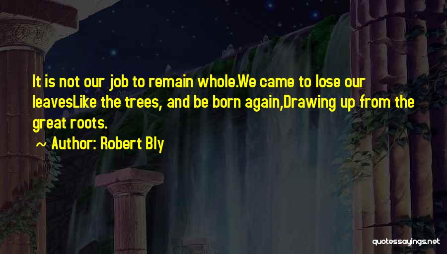 Trees And Roots Quotes By Robert Bly