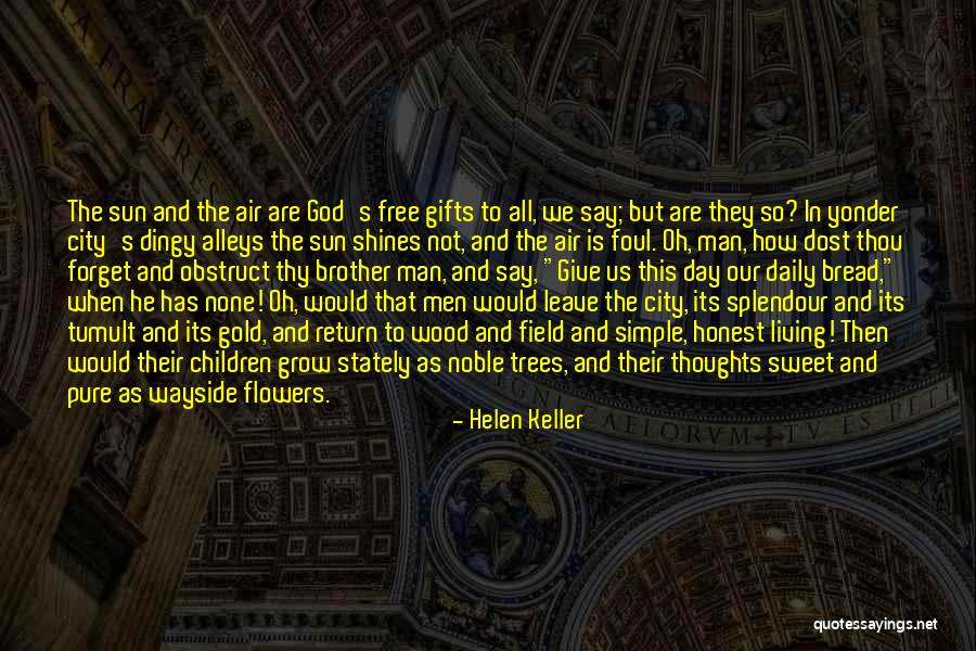Trees And Sun Quotes By Helen Keller Trees And Sun Quotes By Helen Keller