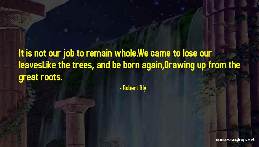 Trees Roots Quotes By Robert Bly Trees Roots Quotes By Robert Bly