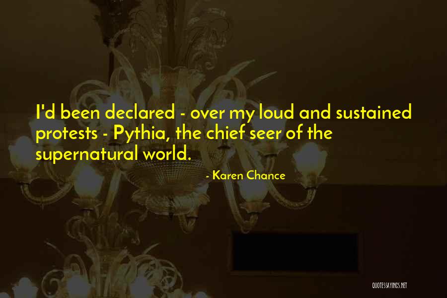 Treisman Feature Quotes By Karen Chance Treisman Feature Quotes By Karen Chance