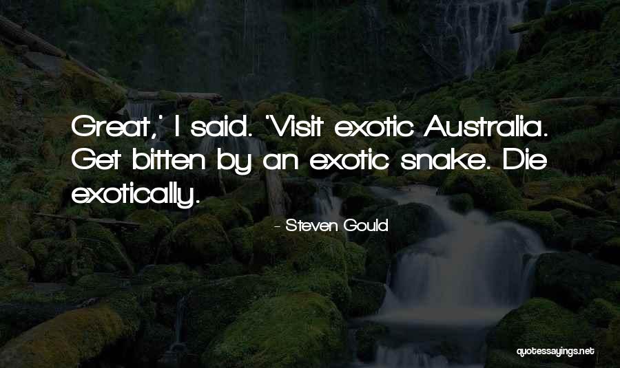 Trencarium Quotes By Steven Gould Trencarium Quotes By Steven Gould