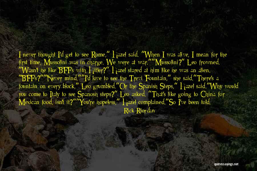 Trevi Fountain Quotes By Rick Riordan