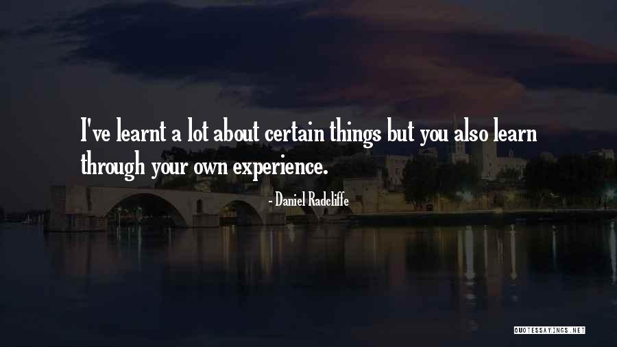 Treyton Oaks Quotes By Daniel Radcliffe Treyton Oaks Quotes By Daniel Radcliffe