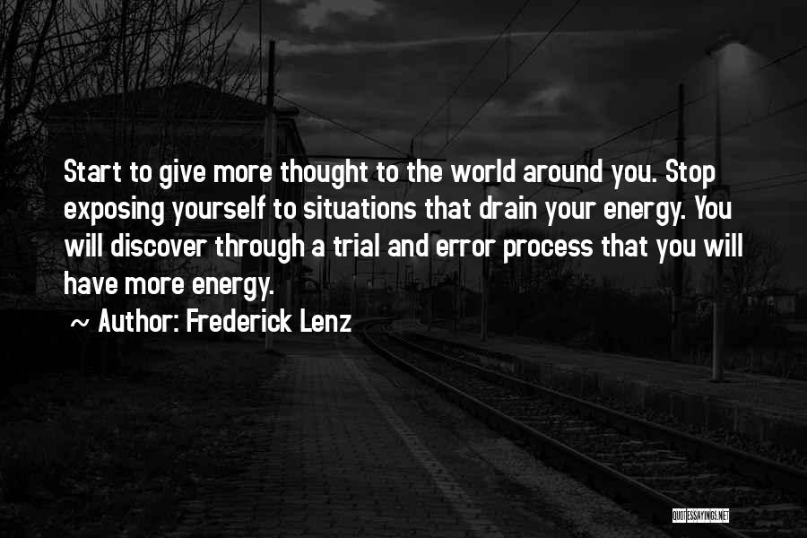 Trial And Error Quotes By Frederick Lenz