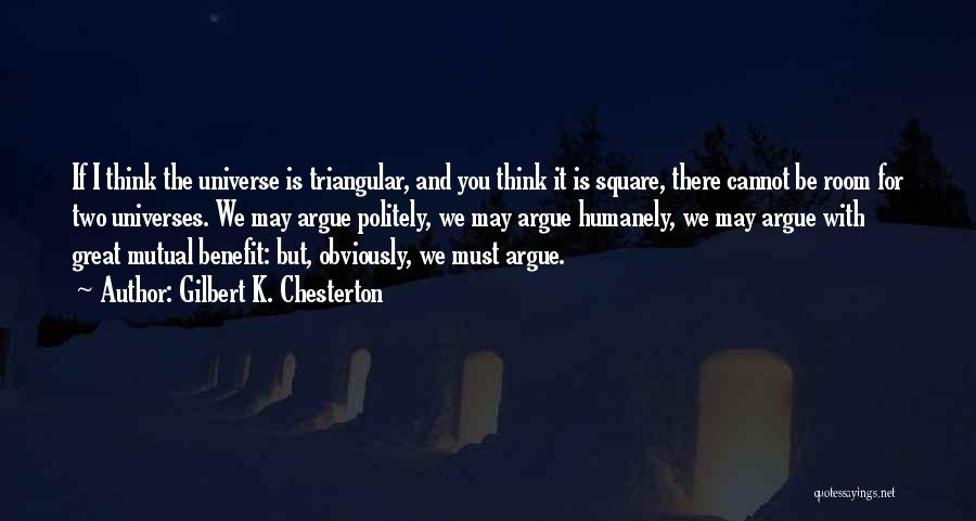 Triangular Quotes By Gilbert K. Chesterton