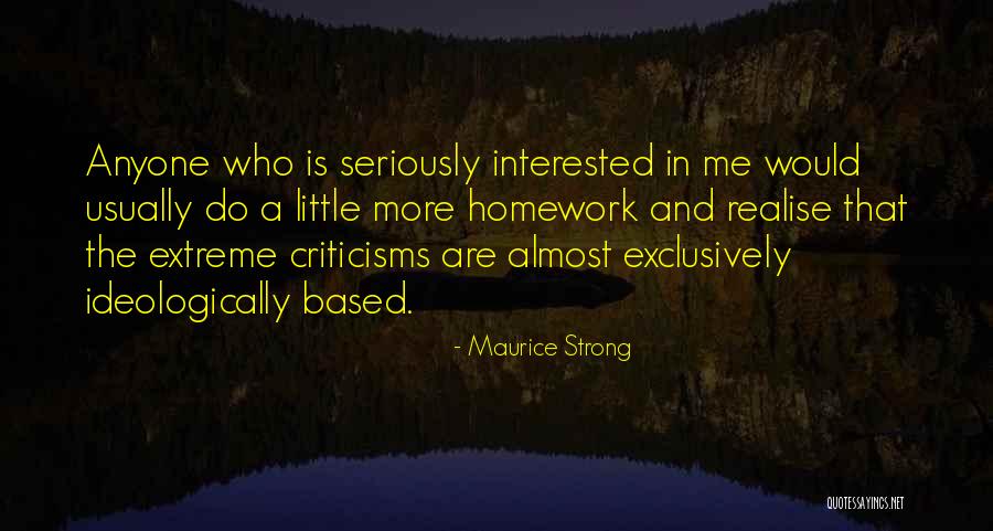Triannual Review Quotes By Maurice Strong Triannual Review Quotes By Maurice Strong
