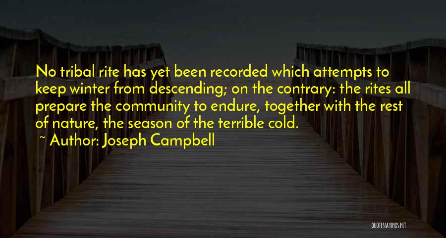 Tribal Life Quotes By Joseph Campbell