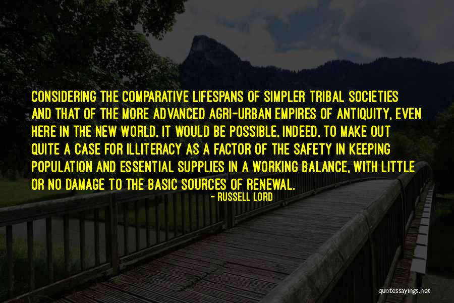 Tribal Quotes By Russell Lord
