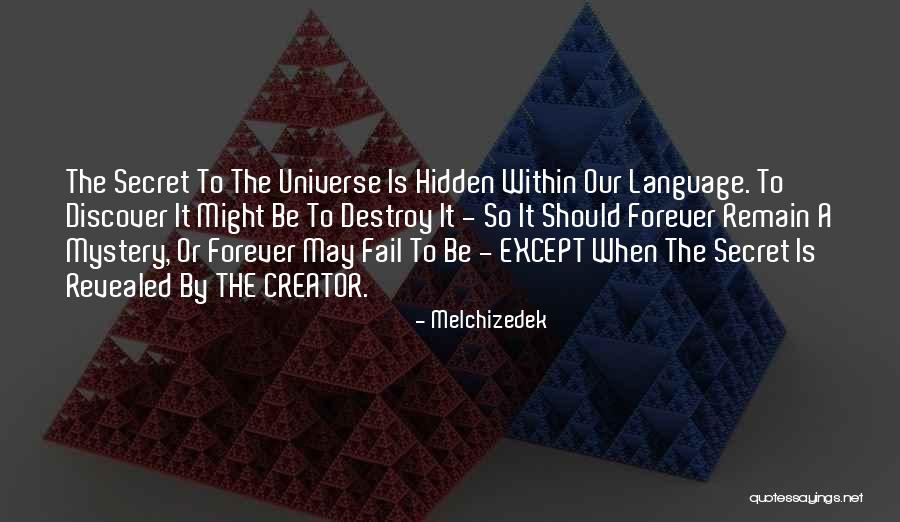 Tribolin Quotes By Melchizedek Tribolin Quotes By Melchizedek