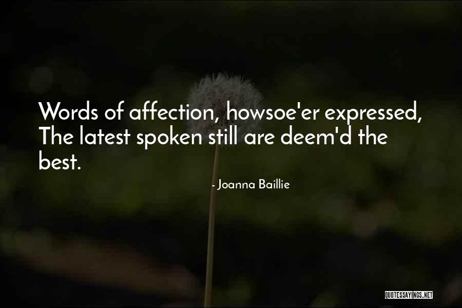 Triburitmo Quotes By Joanna Baillie Triburitmo Quotes By Joanna Baillie