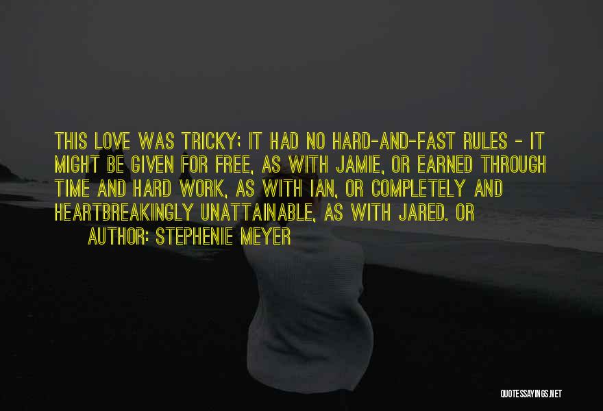 Tricky Love Quotes By Stephenie Meyer