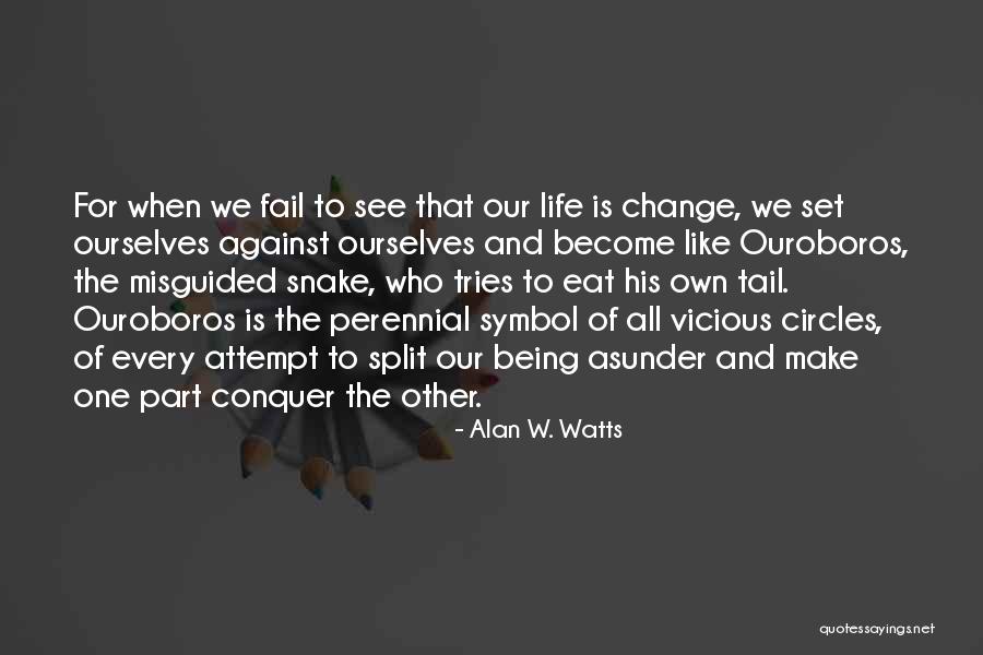 Tries To Change Quotes By Alan W. Watts Tries To Change Quotes By Alan W. Watts