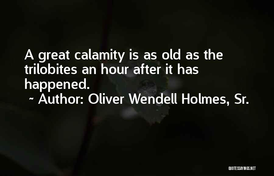 Trilobites Quotes By Oliver Wendell Holmes, Sr.