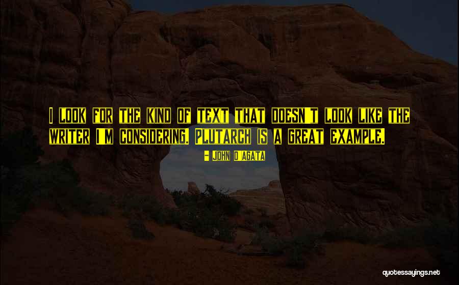 Trimberger Daniel Quotes By John D'Agata Trimberger Daniel Quotes By John D'Agata