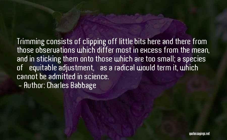 Trimming Quotes By Charles Babbage