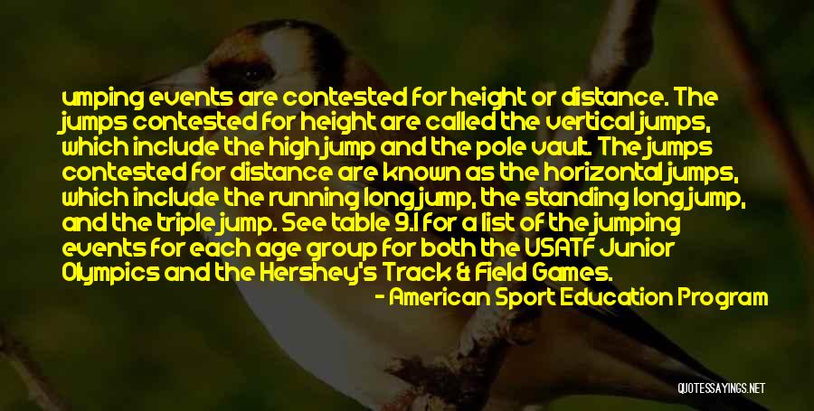 Triple Jump Quotes By American Sport Education Program