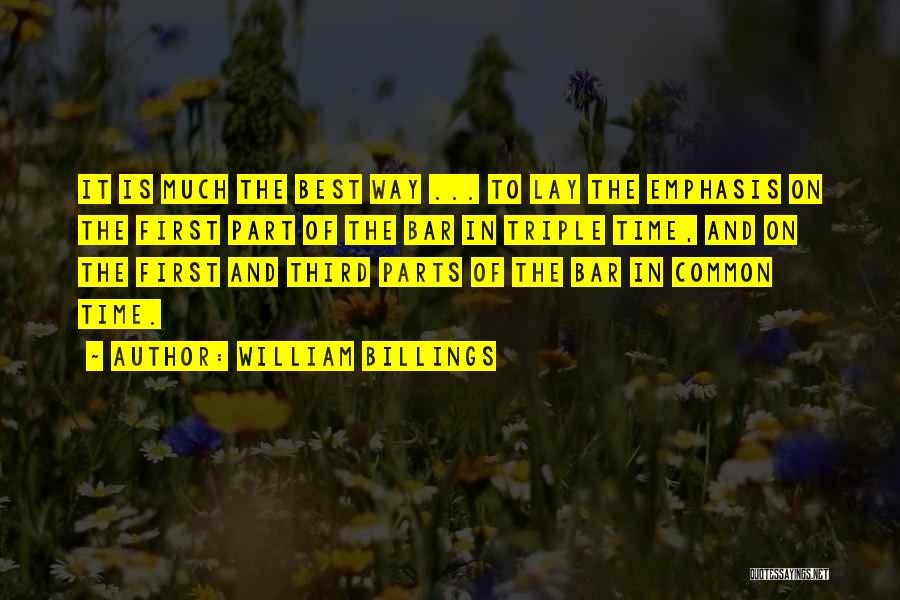 Triple Quotes By William Billings