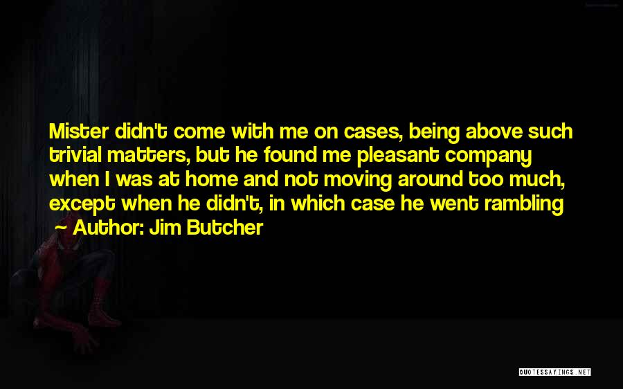 Trivial Matters Quotes By Jim Butcher