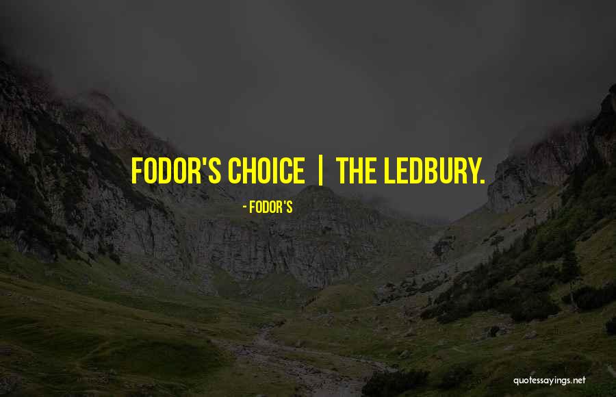 Trophy Winners Quotes By Fodor's Trophy Winners Quotes By Fodor's