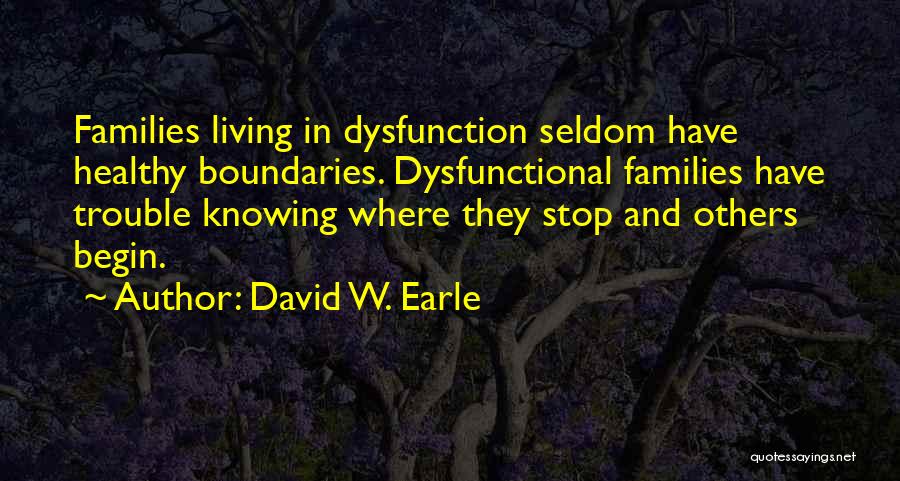 Trouble In Relationships Quotes By David W. Earle