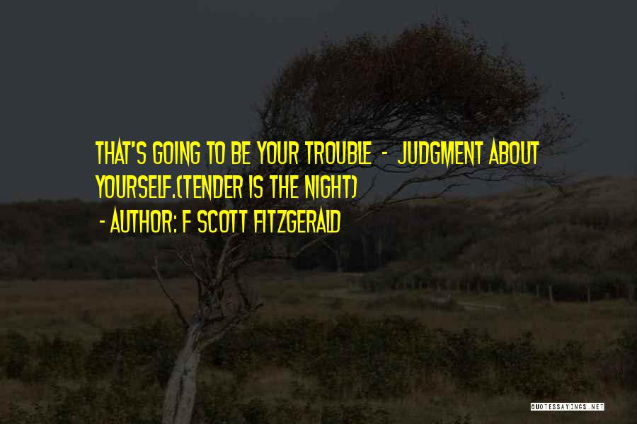 Trouble Quotes By F Scott Fitzgerald