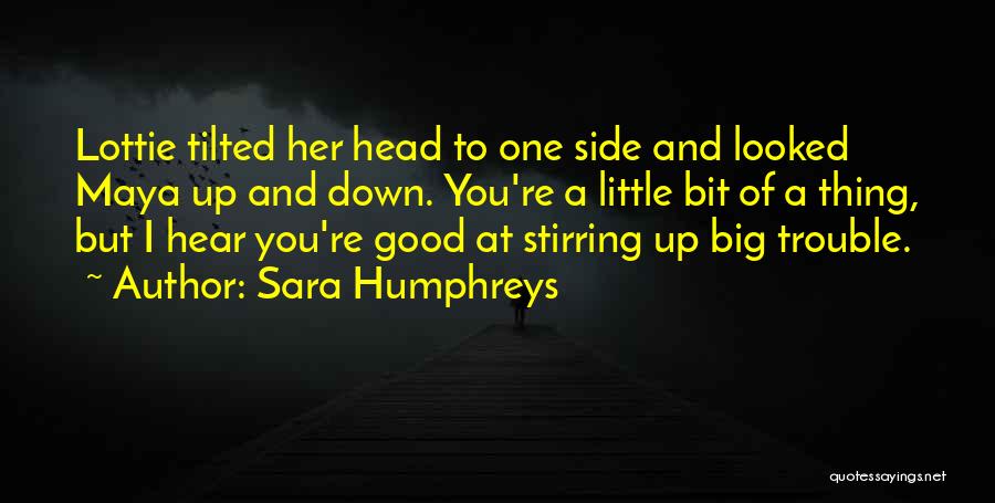 Trouble Stirring Quotes By Sara Humphreys