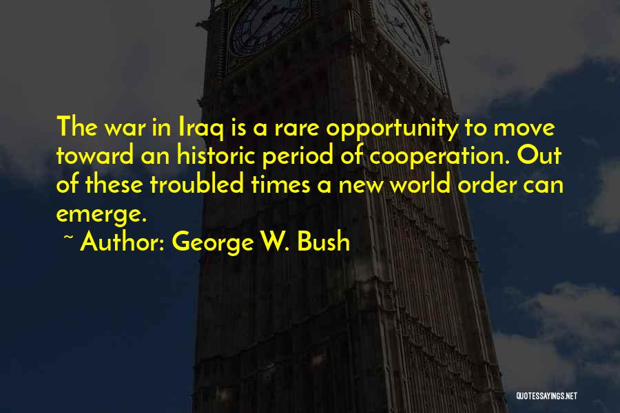 Troubled Times Quotes By George W. Bush