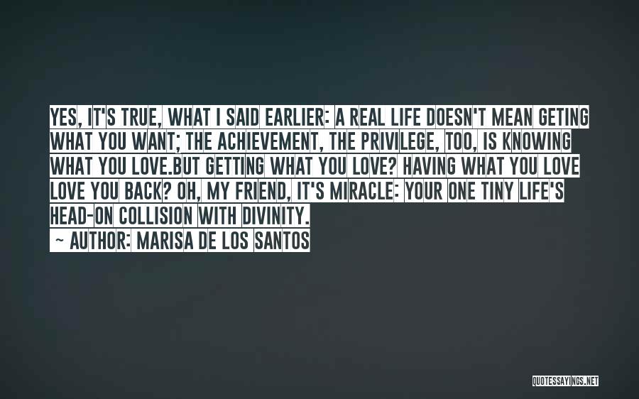 True Achievement Quotes By Marisa De Los Santos