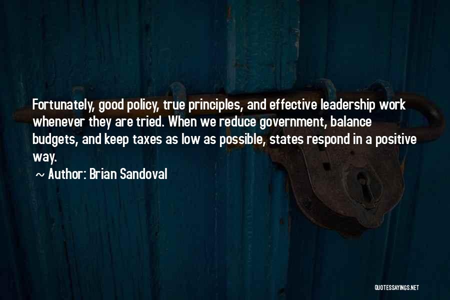True And Positive Quotes By Brian Sandoval