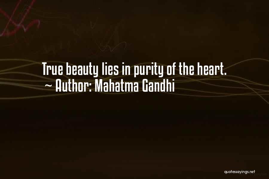 True Beauty Lies Within Quotes By Mahatma Gandhi